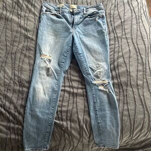 Universal Thread Sky Blue Ripped Skinny Jeans